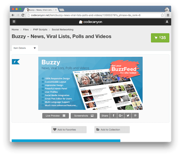 Buzzy for News Lists Polls and Videos