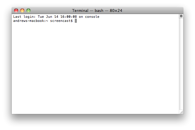Mac Default Terminal