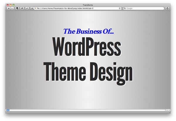The Business of WordPress Theme Design