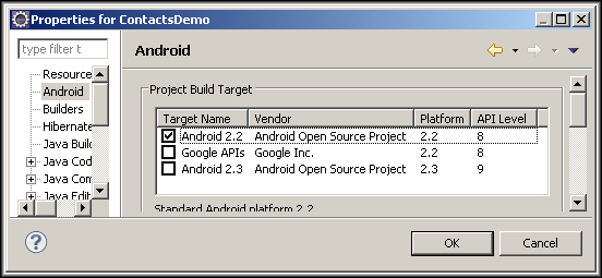 Android Build Target