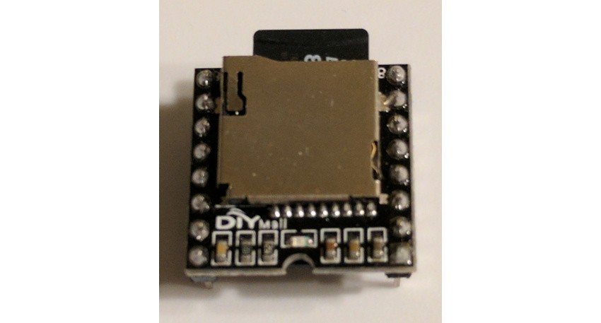 SPI supported SD card reader and MP3 player component