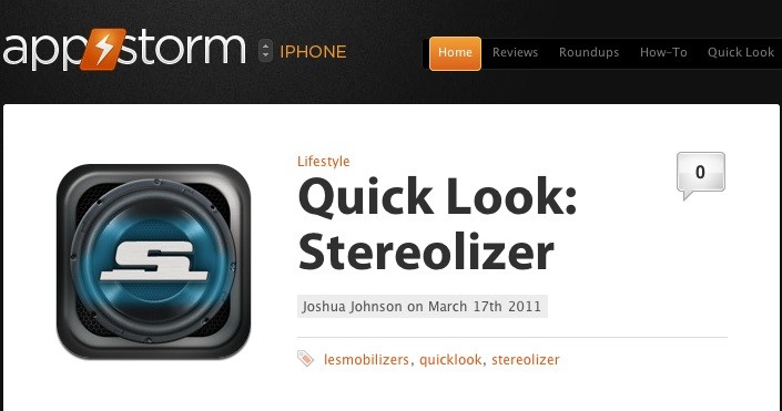 Mobile App review Website Screenshot