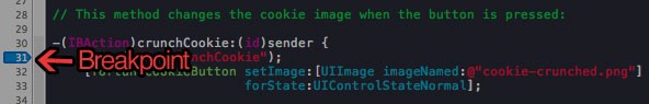 Xcode Debugging - Figure 5 - Adding a Breakpoint