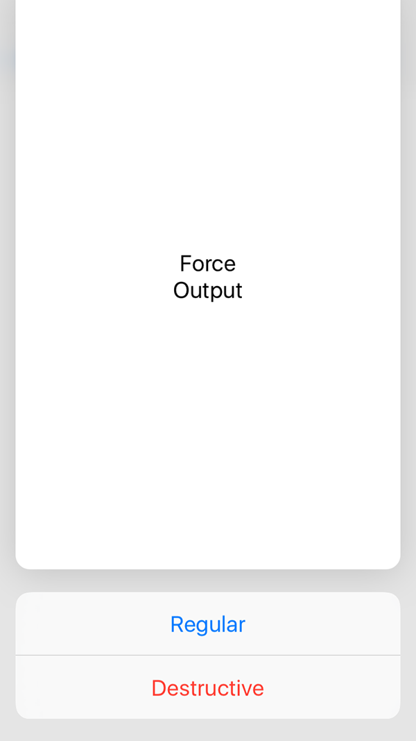 Force preview actions from group