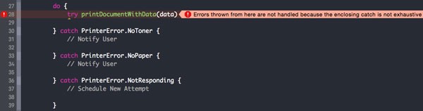 Error Handling Needs to Be Exhaustive