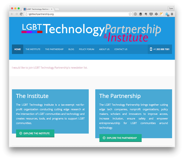 LGBT Technology Partnership Institute