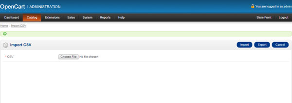 OpenCart Catalog