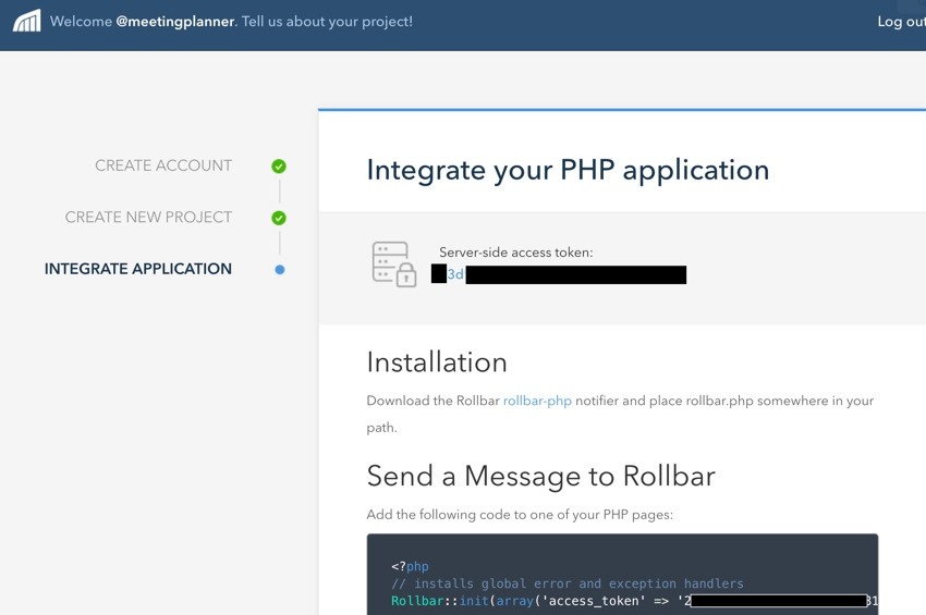 Building Startups Logging - Rolbar Integrate Your PHP Application