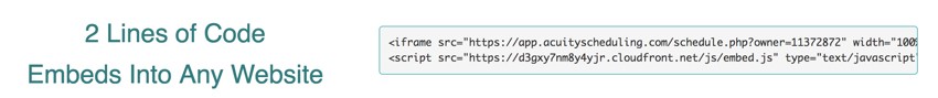 Acuity Scheduling Developers - Embedding