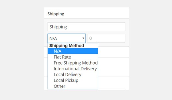 Shipping Method