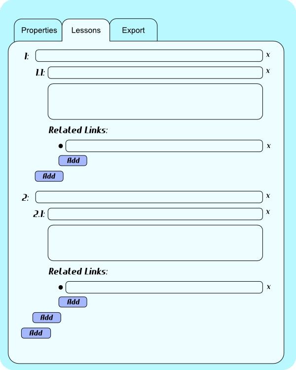 Course Lessons Form