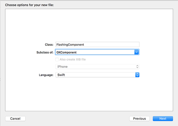 Creating a flashing component