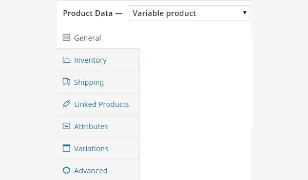 Variable product settings