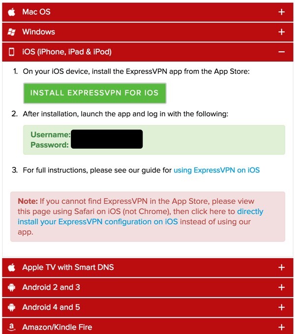 Using VPN Setting up on iOS