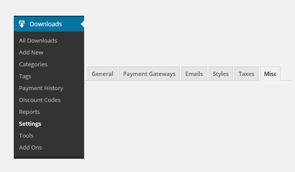 Easy Digital Downloads Misc Settings - Part 2