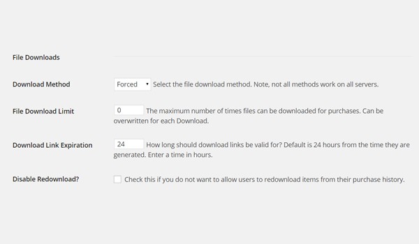 Easy Digital Downloads Misc Settings - Part 2