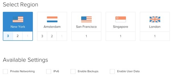 OwnCloud Select Region