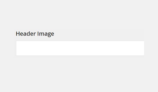 Header Image field