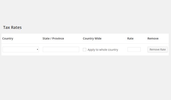 Easy Digital Downloads Taxes Settings