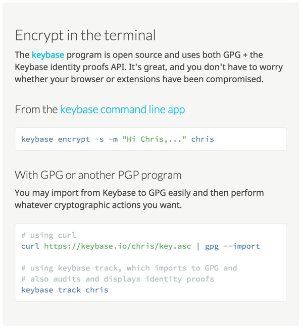 Keybase The Command Line