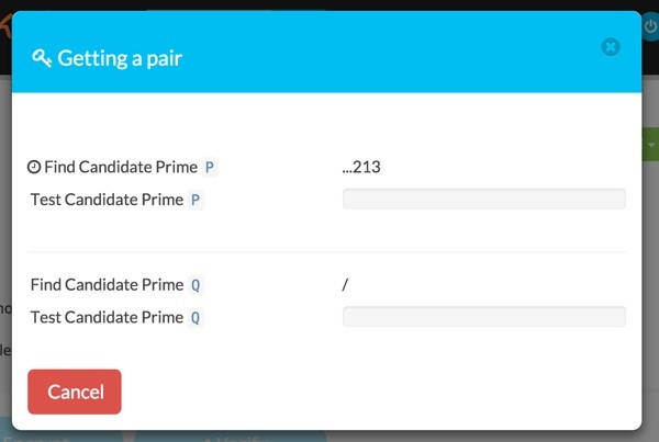 Keybase Building a key pair for Jeff Reifman with MATH