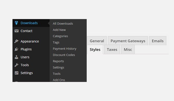 Easy Digital Downloads Styles Settings