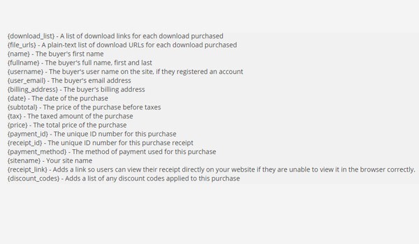 Easy Digital Downloads Emails Settings