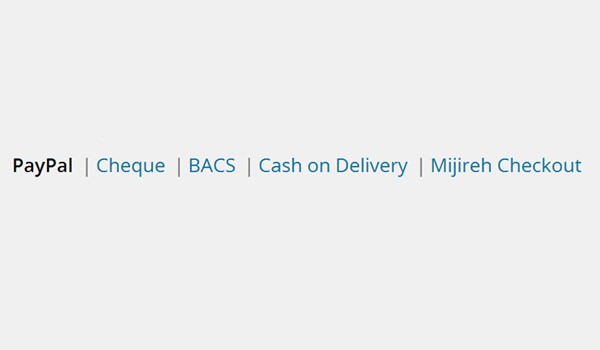 Payment gateways in WooCommerce