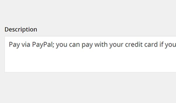 PayPal description