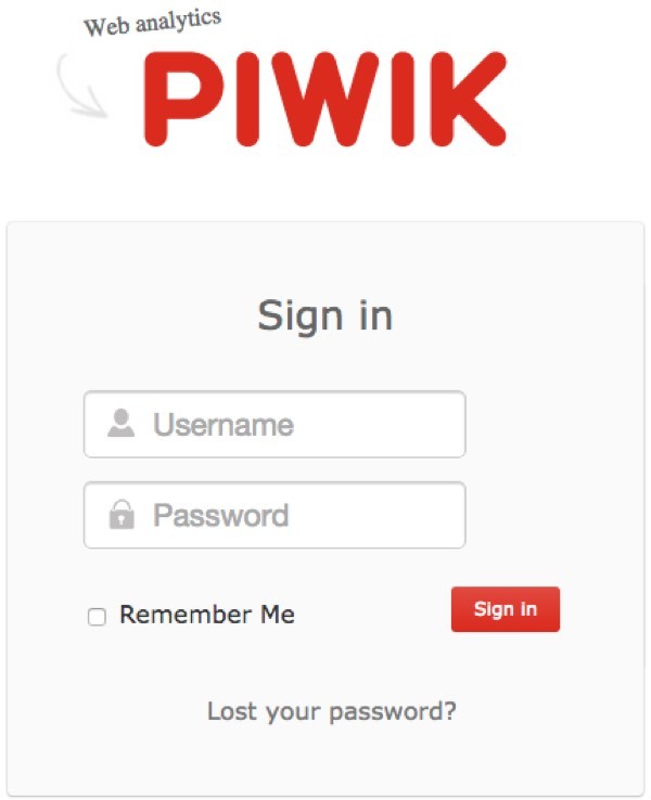 Piwik Sign In