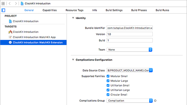 Complications Configuration