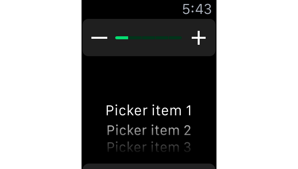 Visible picker items