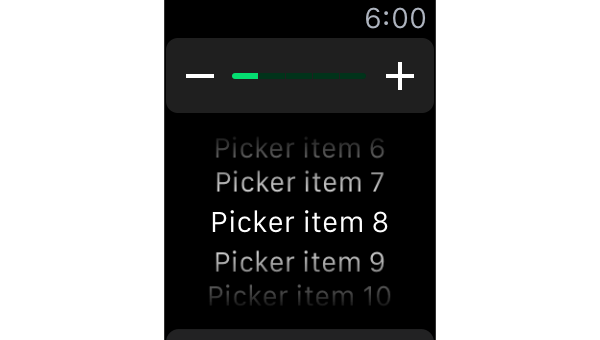 Choosing picker items