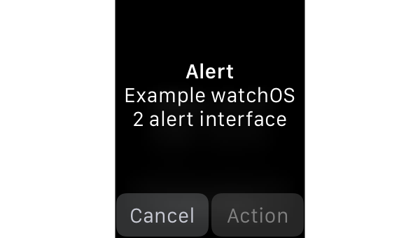 Displaying a simple alert on watchOS 2