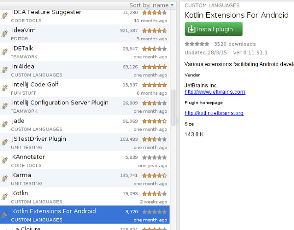 Install Kotlin Extensions For Android