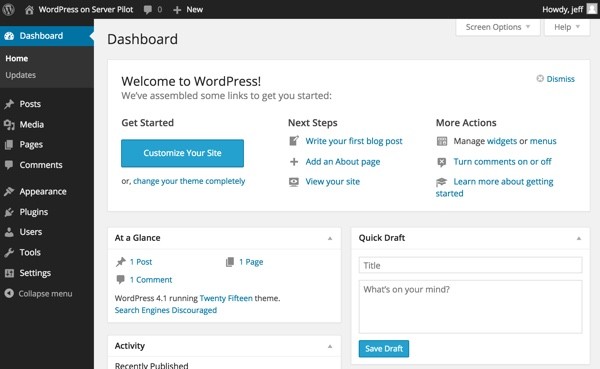WordPress Your Dashboard