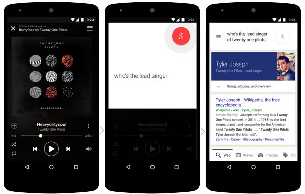 Contextually Aware Google Now in App