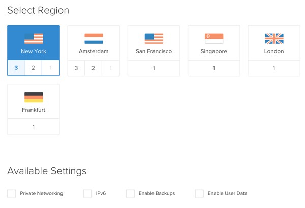 Jenkins Digital Ocean Create Droplet Select Region