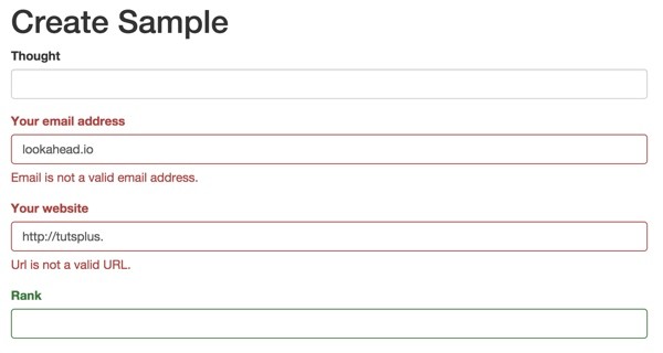 Yii2 Validators The Email and URL Validators