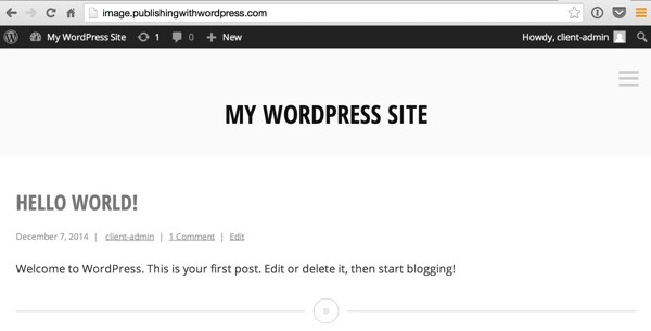 Your Minnow WordPress Home Page