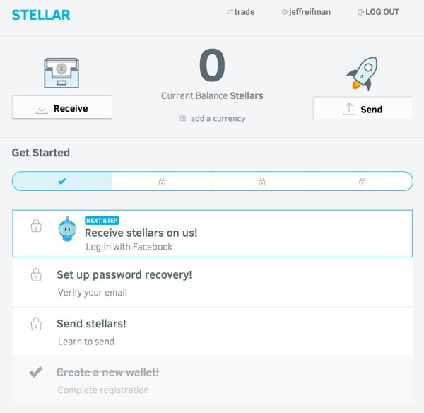 Stellar Getting Started Step One