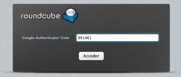 Roundcube Two Factor Authentication with Google Authenticator