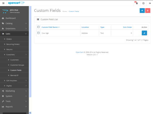 Custom Fields