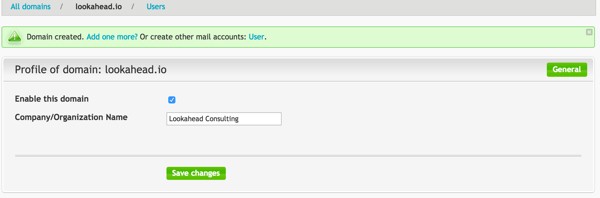 iRedAdmin Domain View