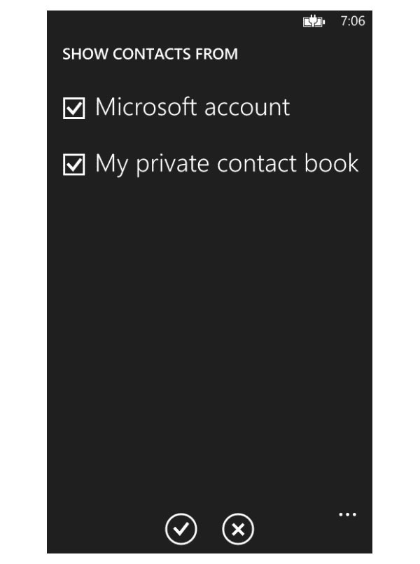 The ContactStore Feature Displayed in the People Hubs Available Accounts