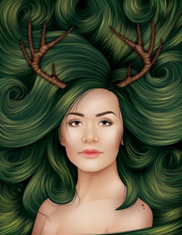 Creative Vector Hair