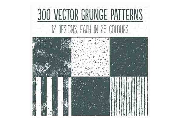Vector Grunge Repeat Patterns