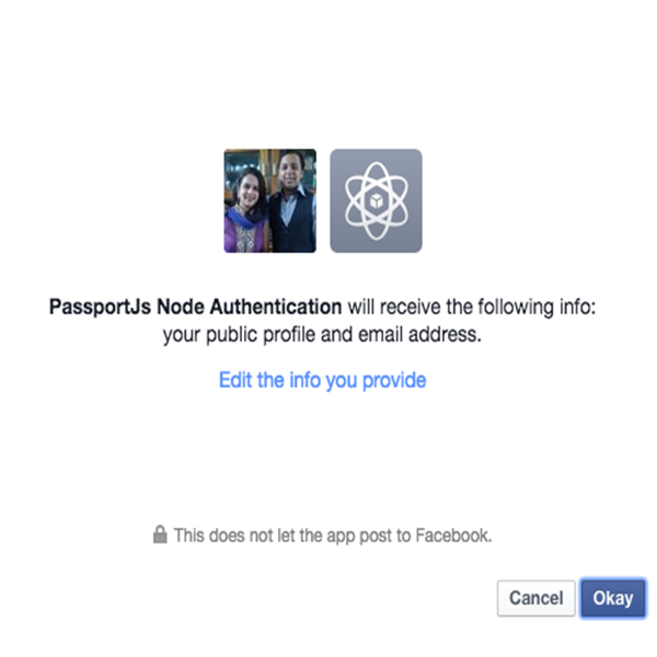 Facebook Auth - Grant Permissions