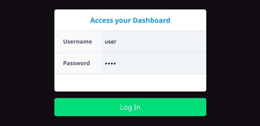 Local Parse Dashboard Login