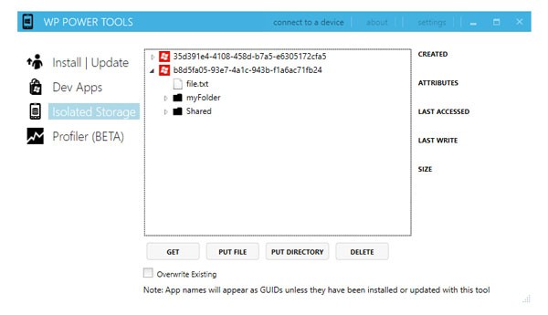 Local Storage of a Windows Phone Application